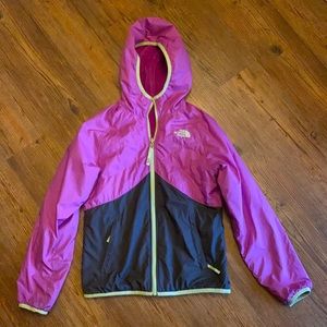 Girls size 12, The north face reversible jacket